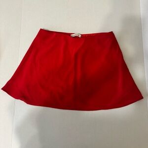 Abercrombie & Fitch Bright Red Mini Skirt